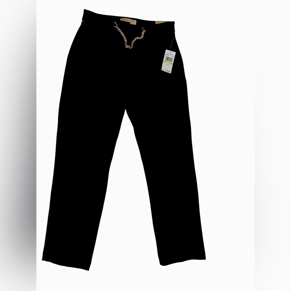 Michael Kors Black Tailored Trousers with Chain Detail